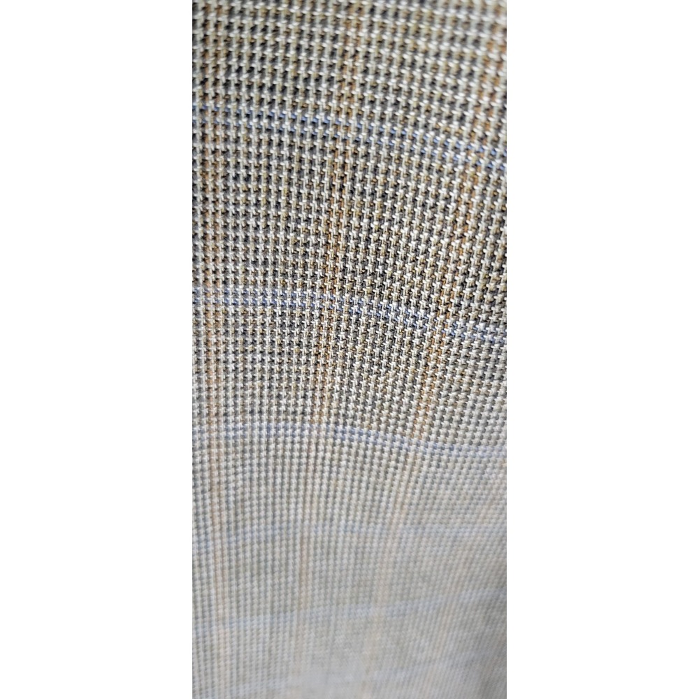 Oscar De La Renta Lt Green Men 100% Wool Plaid Suit Jacket 42L - Picture 7 of 11